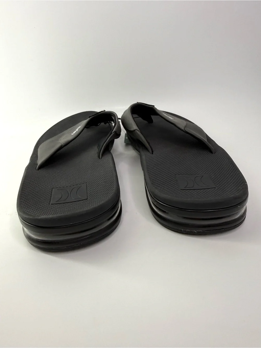 Hurley Men's Black Cushion Heel Flip-Flop Sandals 12 NEW